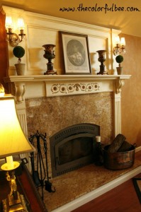 How to gild and antique a fireplace mantle