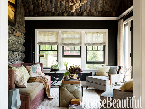 Pittsburgh Paint color Black Magic used in a design by Thom Filicia