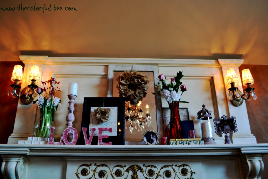 full view of the Valentine's mantle