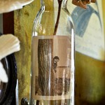 antique photo in a bottle