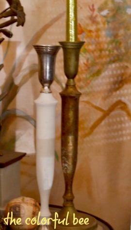 before and after candle holder