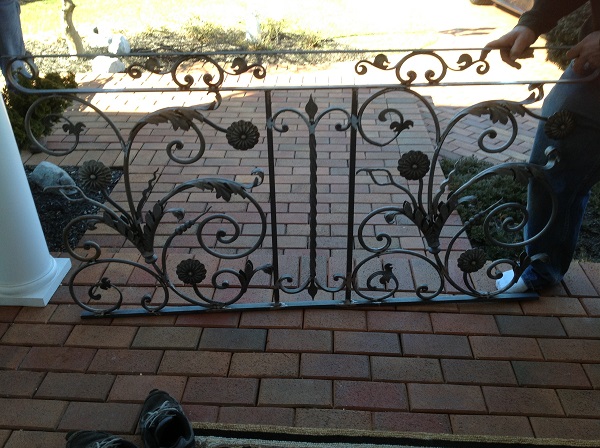 powder coated wrought iron railing