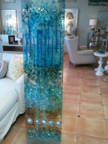 glass art  for interiors by Mary Hong