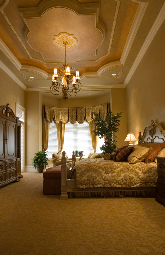 beuatiful neutral colors in an elegant bedroom